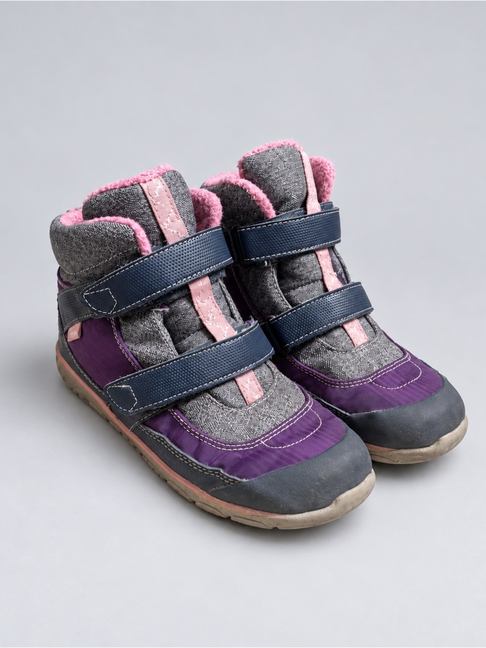 See Kai Run Purple and Pink Kids Velcro Boots